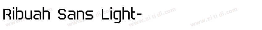 Ribuah Sans Light字体转换